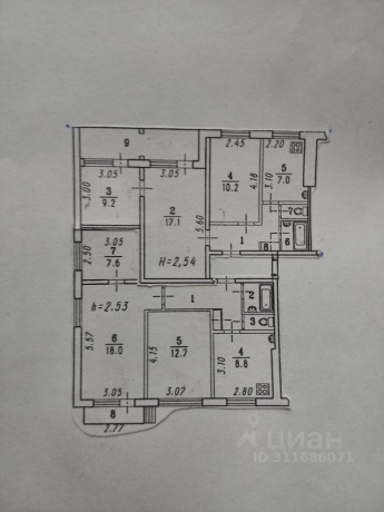 Продажа квартиры 5-комн.<br /> по адресу 644041 г. Омск,  ул. 4-я Транспортная, 44