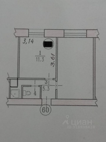 Продажа комнаты<br /> по адресу 644060 г. Омск,  ул. 11-я Чередовая, 5А