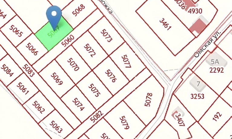 Продажа участка<br /> по адресу 644508 с. Розовка, Омский р-н, с. Розовка, ул. Тельмана, 1А