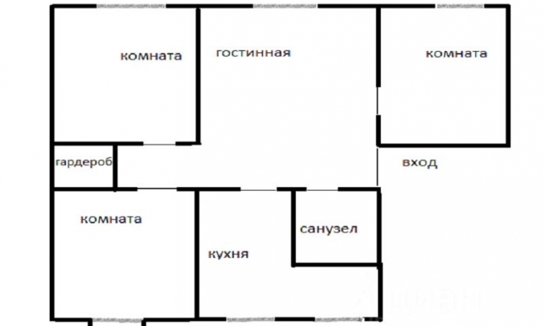 Продажа квартиры 4-комн.<br /> по адресу 644010 г. Омск,  пр-кт. Карла Маркса, 6