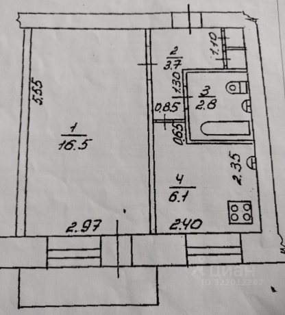 Продажа квартиры 1-комн.<br /> по адресу г. Омск,  ул. Съездовская, 4