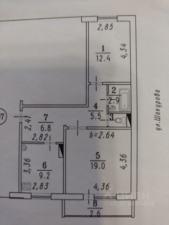 Продажа квартиры 2-комн.<br /> по адресу г. Омск,  ул. Шакурова, 8/3