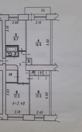 Продажа квартиры 3-комн.<br /> по адресу г. Омск,  ул. 5-я Линия, 248