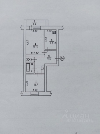 Продажа квартиры 2-комн.<br /> по адресу г. Омск,  ул. Блюхера, 24 к2