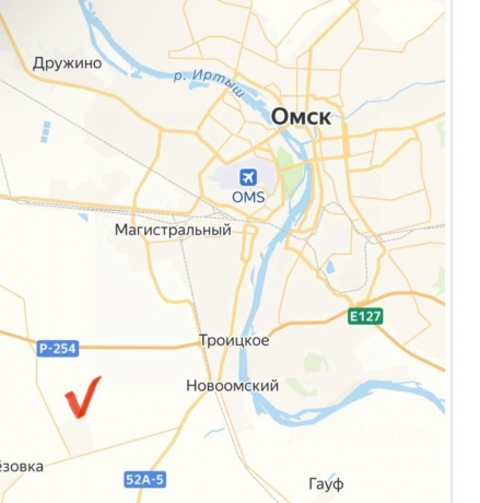 Продажа участка<br /> по адресу с. Сосновка, Азовский немецкий национальный р-н, с. Сосновка, 