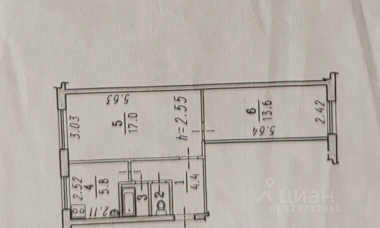 Продажа квартиры 2-комн.<br /> по адресу г. Омск,  ул. Волгоградская, 4А