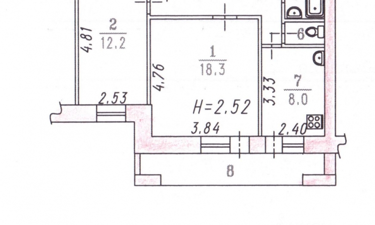 Продажа квартиры 2-комн.<br /> по адресу г. Омск,  ул. Куйбышева, 81