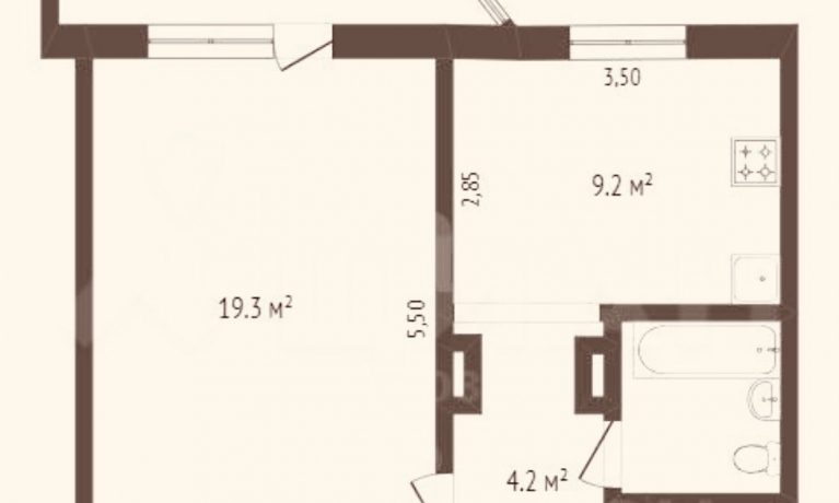 Продажа квартиры 1-комн.<br /> по адресу г. Омск,  ул. 4-я Транспортная, 34