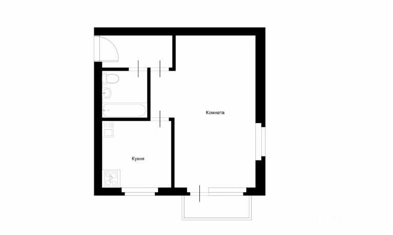 Продажа квартиры 1-комн.<br /> по адресу г. Омск,  пр-кт. Менделеева, 8