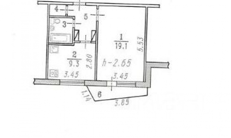 Продажа квартиры 1-комн.<br /> по адресу г. Омск,  ул. Взлетная, 5А