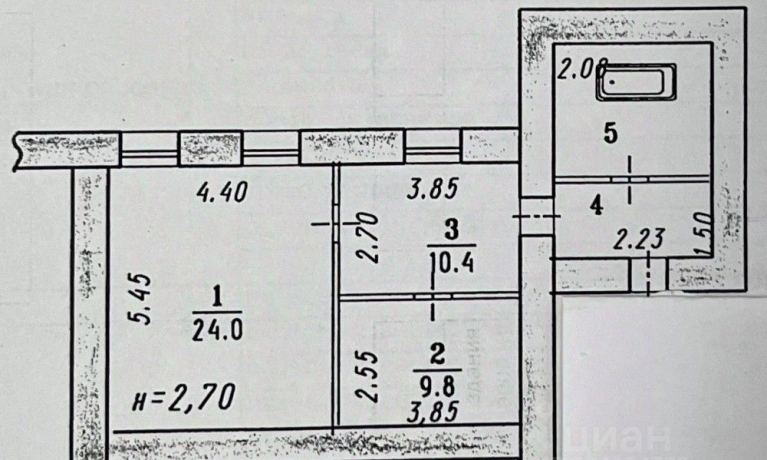 Продажа квартиры 2-комн.<br /> по адресу г. Омск,  ул. РВ-49, 3