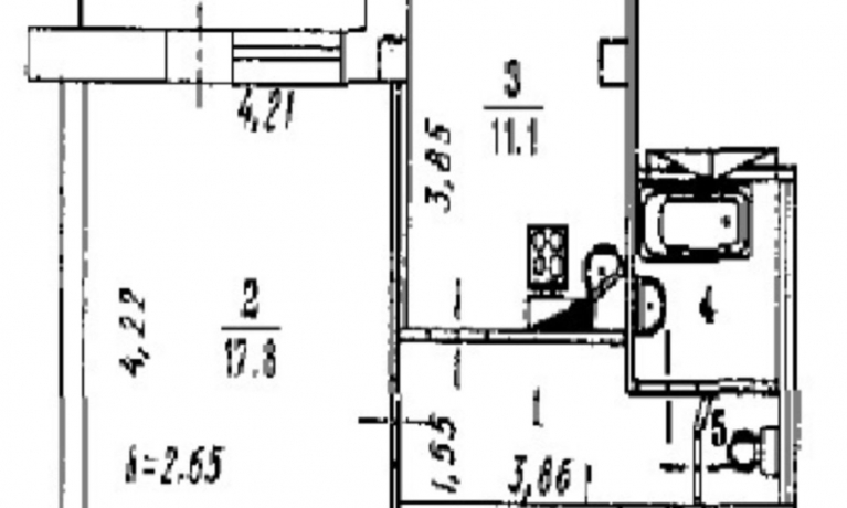 Продажа квартиры 1-комн.<br /> по адресу г. Омск,  ул. Барнаульская, 97