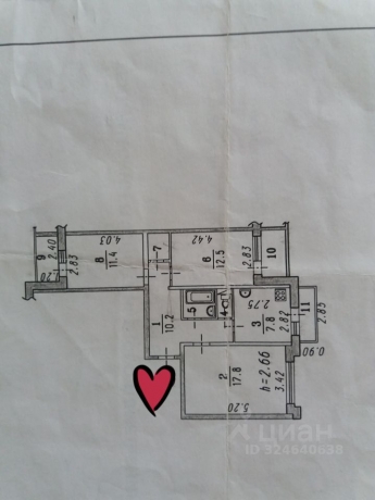 Продажа квартиры 3-комн.<br /> по адресу г. Омск,  ул. Крупской, 7 к1