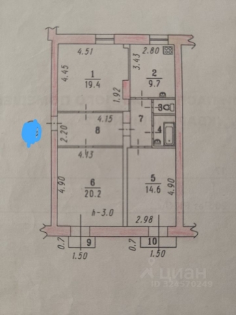 Продажа комнаты<br /> по адресу г. Омск,  ул. 20 лет РККА, 17