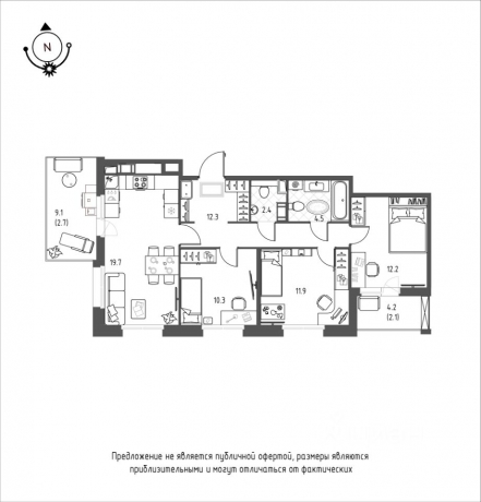 Продажа квартиры 3-комн.<br /> по адресу г. Омск, 