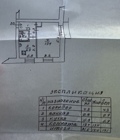 Продажа квартиры 1-комн.<br /> по адресу г. Омск,  ул. Рождественского, 5А